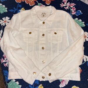 NWOT Lilly Pulitzer Seaspray Linen Jacket